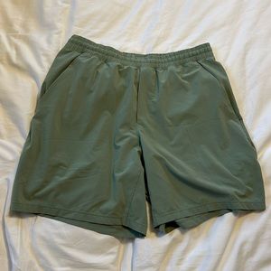 Green Lululemon Gym shorts size L